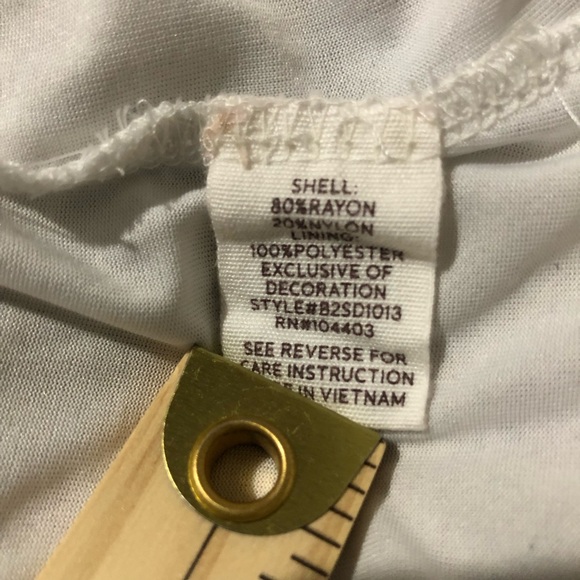 Blu Pepper Women’s Puff Sleeve Pullover Crinkled Multicolor Floral Dress size L - Picture 8 of 9